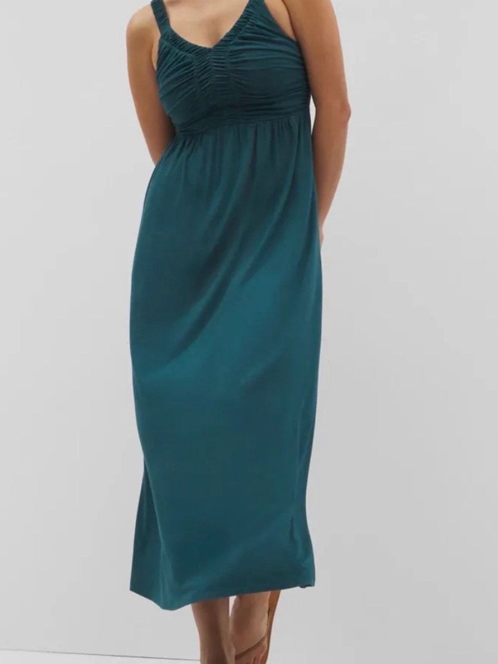 Soma Bra-Top Maxi Dress in Teal